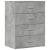Servantă, gri beton, 60x39x80 cm, lemn compozit GartenMobel Dekor