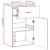 Dulap de depozitare, gri beton, 56,5x39x90 cm, lemn prelucrat GartenMobel Dekor