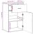 Dulap de depozitare, stejar maro, 56,5x39x90 cm, lemn prelucrat GartenMobel Dekor