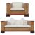 Set de canapele cu perne, 2 piese, maro, ratan natural GartenMobel Dekor