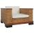 Set de canapele cu perne, 2 piese, maro, ratan natural GartenMobel Dekor