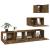 Set dulapuri TV, 4 piese, stejar fumuriu, lemn prelucrat GartenMobel Dekor