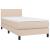 Pat box spring cu saltea, cappuccino, 100x200cm piele ecologică GartenMobel Dekor