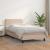 Pat box spring cu saltea, cappuccino, 100x200cm piele ecologică GartenMobel Dekor
