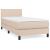 Pat box spring cu saltea, cappuccino, 100x200cm piele ecologică GartenMobel Dekor