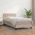 Pat box spring cu saltea, cappuccino, 100x200cm piele ecologică GartenMobel Dekor