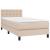 Pat box spring cu saltea, cappuccino, 100x200cm piele ecologică GartenMobel Dekor