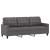 Set de canapele cu perne, 4 piese, gri, piele ecologică GartenMobel Dekor