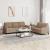 Set de canapele cu perne, 2 piese, cappuccino, piele ecologică GartenMobel Dekor