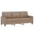 Set de canapele cu perne, 3 piese, cappuccino, piele ecologică GartenMobel Dekor