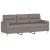 Set de canapea cu perne, 2 piese, gri taupe, material textil GartenMobel Dekor