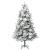 Brad de Crăciun pre-iluminat cu zăpadă & conuri, 195 cm, PVC&PE GartenMobel Dekor
