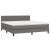 Pat box spring cu saltea, gri, 180x200 cm, piele ecologică GartenMobel Dekor