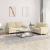 Set de canapele cu perne, 2 piese, crem, material textil GartenMobel Dekor