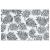 Covor de exterior, alb și negru, 80x150 cm, PP GartenMobel Dekor