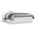 Cadru de pat cu lumini LED, alb, 135x190 cm, lemn prelucrat GartenMobel Dekor