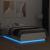 Cadru de pat cu lumini LED, alb, 135x190 cm, lemn prelucrat GartenMobel Dekor