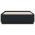 Cadru de pat cu lumini LED, negru, 135x190 cm, lemn prelucrat GartenMobel Dekor