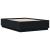 Cadru de pat cu lumini LED, negru, 135x190 cm, lemn prelucrat GartenMobel Dekor