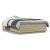 Cadru de pat cu LED stejar sonoma 135x190 cm lemn prelucrat GartenMobel Dekor