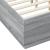 Cadru de pat cu LED, gri sonoma, 135x190 cm, lemn prelucrat GartenMobel Dekor