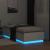 Cadru de pat cu LED, alb, 75x190 cm, lemn prelucrat GartenMobel Dekor
