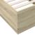 Cadru de pat cu LED stejar sonoma 75x190 cm lemn prelucrat GartenMobel Dekor