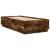 Cadru de pat cu LED stejar fumuriu 75x190 cm lemn prelucrat GartenMobel Dekor