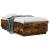 Cadru de pat cu LED stejar fumuriu 75x190 cm lemn prelucrat GartenMobel Dekor