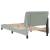 Cadru de pat cu lumini LED, gri deschis, 90x190 cm, catifea GartenMobel Dekor