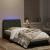 Cadru de pat cu lumini LED, gri deschis, 90x190 cm, catifea GartenMobel Dekor