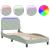 Cadru de pat cu lumini LED, gri deschis, 90x190 cm, catifea GartenMobel Dekor
