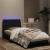 Cadru de pat cu lumini LED, negru, 90x190 cm, catifea GartenMobel Dekor
