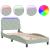 Cadru de pat cu lumini LED, gri deschis, 90x200 cm, catifea GartenMobel Dekor