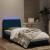 Cadru de pat cu lumini LED, albastru, 90x200 cm, catifea GartenMobel Dekor