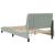 Cadru de pat cu lumini LED, gri deschis, 100x200 cm, catifea GartenMobel Dekor
