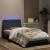 Cadru de pat cu lumini LED, gri închis, 100x200 cm, catifea GartenMobel Dekor