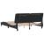 Cadru de pat cu lumini LED, negru, 160x200 cm, catifea GartenMobel Dekor