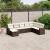 Set canapele de grădină cu perne, 8 piese, maro, poliratan GartenMobel Dekor