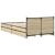 Cadru de pat cu sertare stejar sonoma 75x190 cm lemn prelucrat GartenMobel Dekor