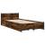 Cadru de pat cu sertare stejar fumuriu 75x190 cm lemn prelucrat GartenMobel Dekor