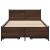 Cadru de pat cu sertare stejar maro 75x190 cm lemn prelucrat GartenMobel Dekor