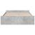 Cadru de pat cu sertare, gri beton, 140x200 cm, lemn prelucrat GartenMobel Dekor