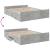 Cadru de pat cu sertare, gri beton, 140x200 cm, lemn prelucrat GartenMobel Dekor