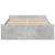 Cadru de pat cu sertare, gri beton, 120x200 cm, lemn prelucrat GartenMobel Dekor