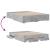 Cadru de pat cu sertare, gri beton, 160x200 cm, lemn prelucrat GartenMobel Dekor