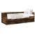 Cadru pat cu sertare stejar fumuriu 90x200 cm lemn prelucrat GartenMobel Dekor