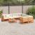 Set mobilier de grădină cu perne, 9 piese, lemn masiv de pin GartenMobel Dekor