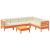 Set canapele grădină cu perne, 7 piese, maro, lemn masiv de pin GartenMobel Dekor