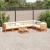 Set canapele grădină cu perne, 8 piese, maro, lemn masiv de pin GartenMobel Dekor